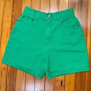 Vintage Best American Green Denim Shorts 9/10